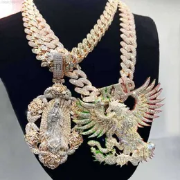 Fabryczny początkowy wisiorek lodowany biżuteria Złota Plane VVS Moissanite Diamonds Cuban Chain 3D Niestandardowa nazwa Hip Hop List Rdti