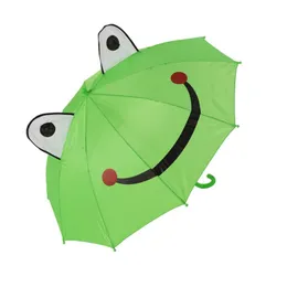 Creative Childrens Umbrella Cute Cartoon Long Handled 3D Ear Design Automatic Kindergarten Baby Students Sunny and Rainy Waterproof Umbrellas MHY025-