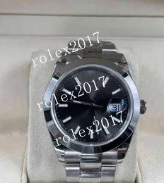 CLEAN Factory Mens Super Datejust da uomo 41mm 126300 quadrante grigio lunetta liscia acciaio 904L migliore edizione 3235 movimento movimento automatico zaffiro orologi da polso