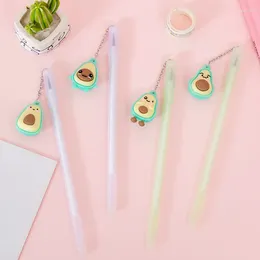 Pz all'ingrosso Ciondolo Avocado Creativo Cartoon Studente Penna Gel Cancelleria Penne neutre Premio Stylos