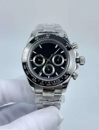 2024 Последний стиль QC Check Luxury Mens Watch Ceramic Bezel Автоматическое движение сапфировое стекло все циферблаты работают из нержавеющей стали резиновый ремешок Men 126500 Начаты.