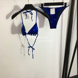 Seksi Bayan Halter Bikinis Mayo Vintage Summer Beach Mayo Beach Tatil Sutyen Kılavuzları Mayolar Kıyafetler Tasarımcı Yastıklı Mayo