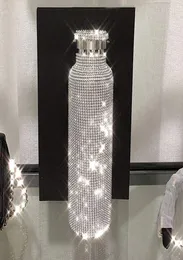 Bollitore da esterno portatile con strass scintillanti in acciaio inossidabile con diamante scintillante da 500 ml con coperchio6189144