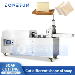 Zonesun Automatische Seifenschneideausrüstung Stangenschneidemaschine Industrieller Seifenschneider Pneumatische Seifenschneideausrüstung ZS-TQ650C