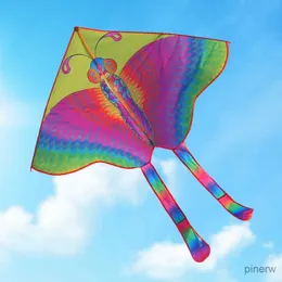 Acessórios de pipa yongjian brilhante borboleta kite tradicional fácil de voar weifang kite fábrica brinquedos ao ar livre presentes de feriado das crianças