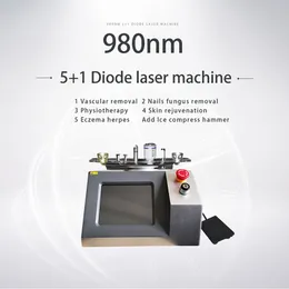 980 Nm Lazer Vasküler Çıkarma Makinesi Örümcek Ven Çıkarma Mantar Çıkarma Diyot Lazer Makinesi