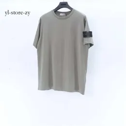 Stoneys Islands Designer Brand Topy Men'sT Shirts Versatized Stonees Lsland Shird Fashion Cotton Summer Sleve Tide Men CP Companies 7955