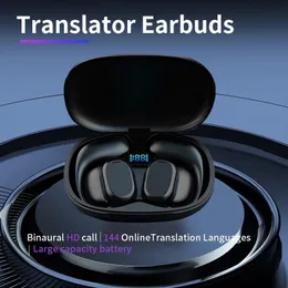 번역기 무선 번역 이어폰 BT 헤드셋 마이크 충전 상자 144 언어 인스턴트 번역 스마트 음성 번역기