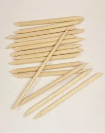 1000 teile/los Orange Sticks Holz Nagelhautentferner Pusher Nagel Werkzeuge Für Maniküre Whole5136630