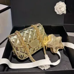 Neue Damen Designer Star Umhängetaschen Gold Silber Handtasche Luxus 24C Umhängetasche Schwarz Echtes Leder Ketten Spiegelqualität Taschen Klassische Taschen Hohe Qualität