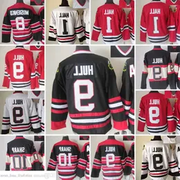 1980 Filme Vintage Hóquei 9 Bobby Hull Jerseys CCM Bordado 1 Glenn Hall 10 Patrick Sharp 8 Bill Mosienko 38 Ryan Hartman Stanley Cup Jers 20