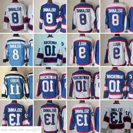 1972-1999 Film Retro CCM Hockey Jersey Ricamo 8 Teemu Selanne 9 Bobby Hull 10 Dale Hawerchuk 13 Teemu Selanne 16 Laurie Boschman 27 85