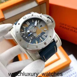 Horloge 2024 Panerais Heren Designer Horloges Luxe Zwitsers automatisch mechanisch uurwerk Saffierspiegel Maat 47 mm Rubberen horlogeband Zakelijk polshorloge