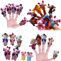 5/8 stücke Erzählen Sack Tasche Fingerpuppen Set Kinderreim Märchen Tiere Spielzeug Kinder Geschenk Großhandel
