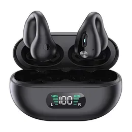 HiFi Sound Ear Coods Tws oordopjes draadloze oortelefoons Bluetooth 5.3 Hoofdtelefoon STEREO STEREO SPORTSHAP HETTERSCHAPPEN EARHOOK MET MIC -BATTERIJ POWER Display voor Samsung iPhone