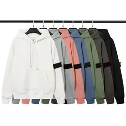 mens topstoney brand hoodies Classic Armband Pullover Casual Sports Seven-Color Sweatshirt size M-2XL