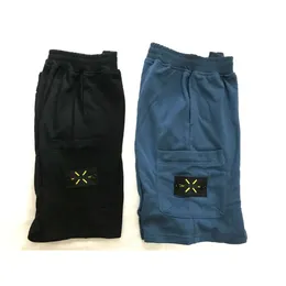 Pantaloncini da spiaggia in materiale superiore americano Pantaloni sportivi retrò da uomo Cotone Blu Corto Logo Cravatta Ricamo Summer Street Explosions Five Pantaloni 908