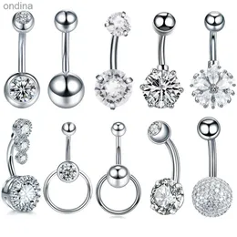 Nabel-Klingelknopfringe, 1 Stück, chirurgischer Stahl, Bauchnabelring, Nabel-Nombril-Piercing, CZ-Bauchring, sexy Frauen-Bauchpiercing-Körperschmuck, Ombligo 14G, YQ240125