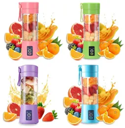 380 ml juicer personligt med resekopp USB Portable Electric Blender laddningsbar juicerflaska Fruktgrönsaksköksverktyg FMT2142