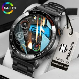 Orologi intelligenti NUOVO Smart Watch Uomo AMOLED Schermo HD da 1,46 pollici NFC Frequenza cardiaca Chiamata Bluetooth IP68 SmartWatch impermeabile per YQ240125