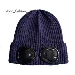 Cp Hat Designer Due lenti Occhiali Occhiali Berretti Uomo Cp Cappelli lavorati a maglia Skull Caps Outdoor Donna Inevitabile Cp Comapny Cappello invernale Beanie Nero 9517