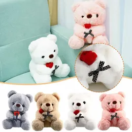 25cm kawaii ayı ve gül peluş oyuncak doldurulmuş hayvan seni kız arkadaşının doğum günü hediyesi için seviyorum Romantik Sevgililer Günü C9f4 240124