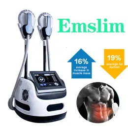 Rf Equipment 2 Applicators Muscle Building And Fat Reduction Emslim Hiems Body Belly Fat Burning Non Invasive