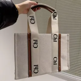 Luxurys tasarımcıları odunsu plaj alışveriş çantası kadın omuz çantası duffel erkek cüzdan tuval büyük bayan çantalar pochette keten çapraz gövde