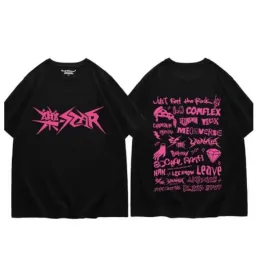 KPOP Straykids Stray Kids Rock Star Album T Shirt Cotton Tee Tops Krótkie rękawie dla mężczyzn i kobiet Casual Streetwear K-Pop