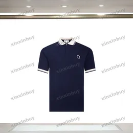 Xinxinbuy 2024 Mężczyzn Designer Tee T Shirt Podwójna litera Jacquard Patch 1921 Kobiety Orange Black White Blue Red XS-2xl