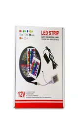 5m 300 leds rgb led 5050 luzes de tira conjunto 44 teclas ir controle remoto adaptador fonte alimentação6809916