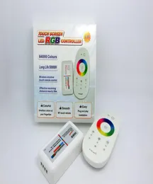 RGB LED وحدة التحكم DC12-24A 18A RGB LED وحدة التحكم 2.4G Touch SN RF التحكم عن بُعد لمصباح LED LED ROMED4147418