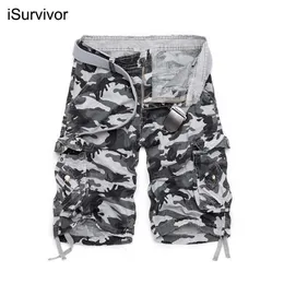 Herenshorts Amerikaanse maat 2023 Nieuwe camouflage losse cargoshorts heren koele zomer militaire camo korte broek homme cargoshorts (zonder riem) J240124