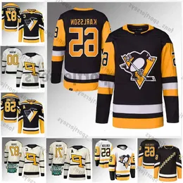 65 Erik Karlsson 2024 Penguins Jersey Sidney Crosby Reilly Smith Kris Letang Jeff Petry Bryan Rust Jeff Carter Evgeni Malkin Jake Guentzel T 22