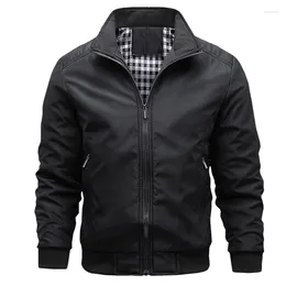 Chaquetas para hombre, chaqueta Bomber para hombre, ropa de abrigo para primavera y otoño, ropa deportiva mandarín, cazadora de béisbol, abrigos superiores para hombre