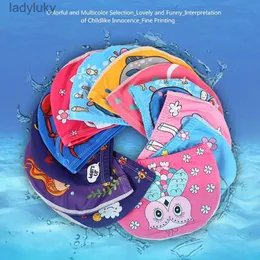 Simmössor Simningslock för barn Elastiskt tyg Söt tecknad pool Simning Cap Lovely Kids Protect Ears Swim Hat For Boys Girlsl240125