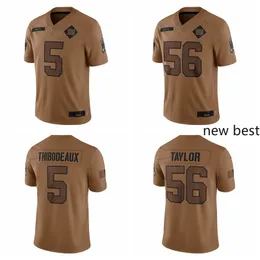 5 Kayvon Thibodeaux 56 Lawrence Taylor New York''giants''mens Women Youth 2023 Salute to Service Limited Maglia da calcio