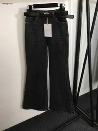 Designer mulheres jeans roupas de marca senhoras moda cintura alta sino inferior qualidade calças de lazer 25 de janeiro