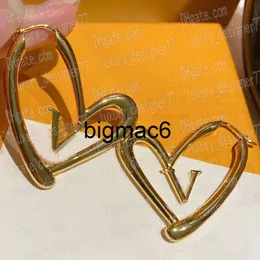 Fashion designer earrings Hoop Earrings Letter gold Large small lvi Love heart luxury earrings designer for women Ladies Jewelry earring stud earrings