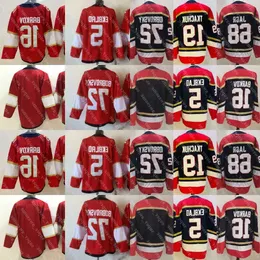 16 Aleksander Barkov Jersey 19 Matthew Tkichuk Siergei Bobrovsky Aaron Ekblad Hockey Jerseys Red Navy White Sched 61