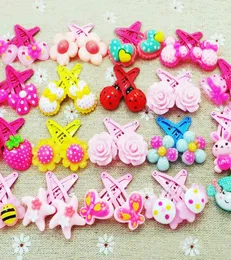 50PCSLOT Baby Jewelry Jewelry Cartoon Pattern Butterfly Girls Hairpins Flower على شكل أطفال مقطع شعر فتيات جميلات الشعر 4522017