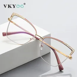 VICKY Fashion optical Frame Brand Design Women Eyeglasses Can Customized Prescription Anti-blue Light Prescription Glasses 3106 240123