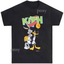 Designer Kith T-Shirt Kurzarm Marke Rap Classic Hip Hop Männlicher Sänger Wrld Tokyo Shibuya Retro Street Fashion Marke Kith T-Shirt 842