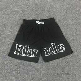 Rhude Shorts Designer Short Men Pant Sets Tracksuit Pants Loose and Comfortable Fashion Be Popular Soccer Quick Drying Tide Letter Represent for Man Cloth C7OG