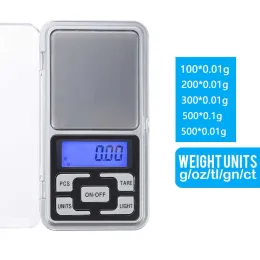 Hurtownia Vastar Mini Presicion Pocket Electronic Cyfrowa skala cyfrowa dla złotej biżuterii Balance Gram Scale zz