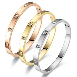 carter Bracelet Couple Diamond Titanium Steel Bracelet 6mm Full Sky Star Full Diamond Titanium Steel Jewelry Stainless Steel Bracelet