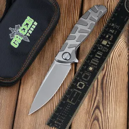 Green Thorn F95T CD Klappmesser TC4 Titanlegierung Griff M390 Klinge Outdoor Tragbare Camping Obst Praktisches EDC Werkzeug