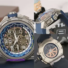 RichardMiles Titanium RM63-02 Horloges Automatisch Mechanisch Herenhorloge RM Chronograaf 47mm Tourbillon Horloge HB U7WD