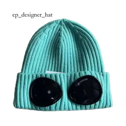 Cp chapéu designer duas lentes óculos óculos gorros homens cp malha chapéus crânio bonés ao ar livre mulheres inevitável cp comapny chapéu inverno beanie preto 3265