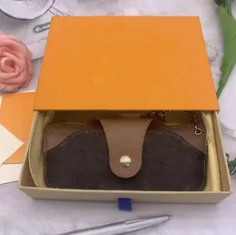 Modedesigner plånböcker Luxurys plånböcker Kvinnor Mens Glasögon CALL BOX Väskor Högkvalitativa klassiska bokstäver Key Coin Purse Card Holder Original Box